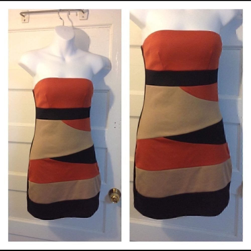 ⭐️HOST PICK⭐️ Y2K Colorblock Tube Dress